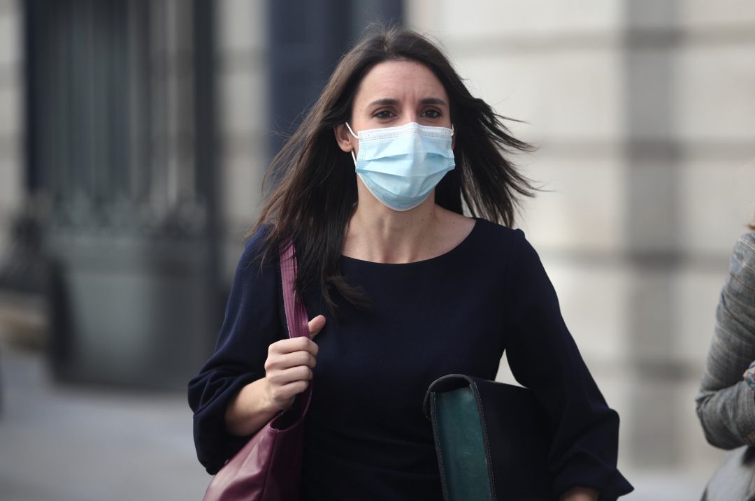 La ministra de Igualdad, Irene Montero, a su llegada al Congreso La ministra de Igualdad, Irene Montero, a su llegada al Congreso