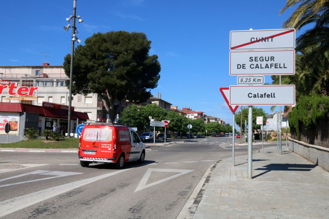Una de les entrades de Calafell. Una de les entrades de Calafell.