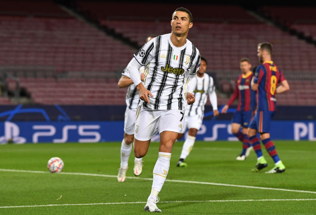 Cristiano Ronaldo celebra el 0-1. Cristiano Ronaldo celebra el 0-1.