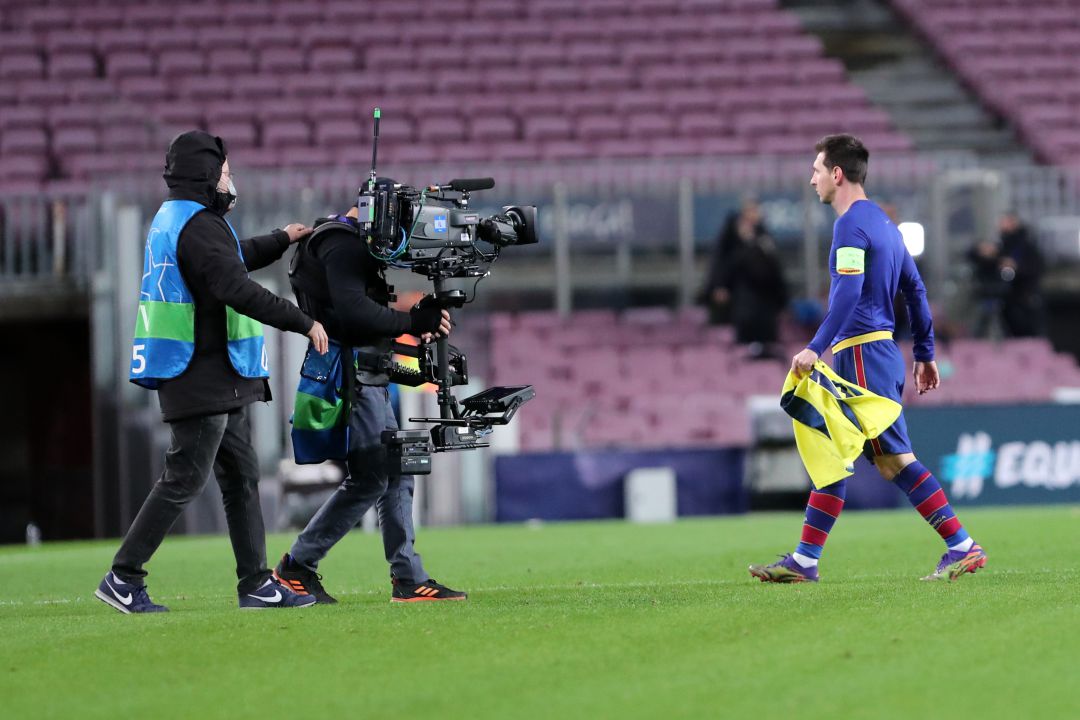 Lionel Messi, al término del partido Lionel Messi, al término del partido