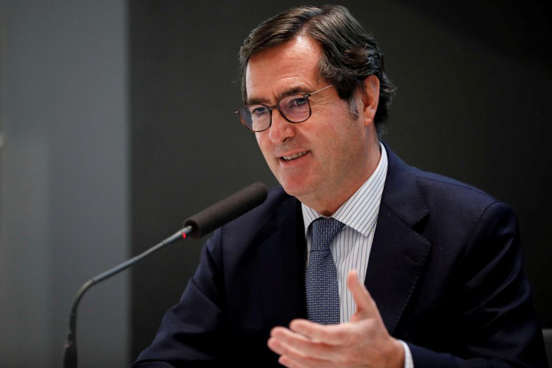 El presidente de la CEOE, Antonio Garamendi. El presidente de la CEOE, Antonio Garamendi.