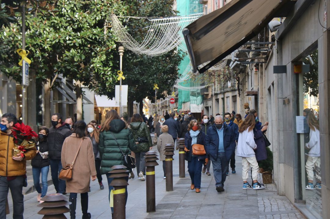 El carrer Santa Clara el dia de la Puríssima El carrer Santa Clara el dia de la Puríssima