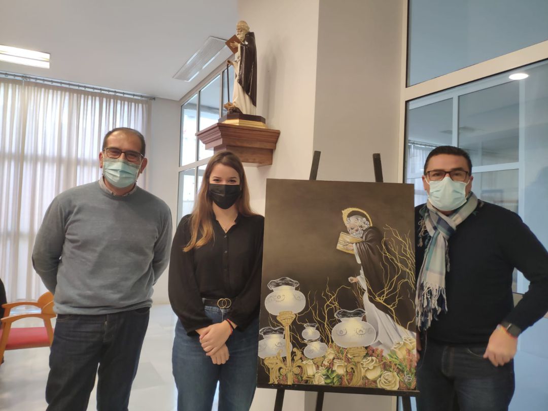 Presentación del cuadro de San Antón, obra de Irene Vidal Presentación del cuadro de San Antón, obra de Irene Vidal