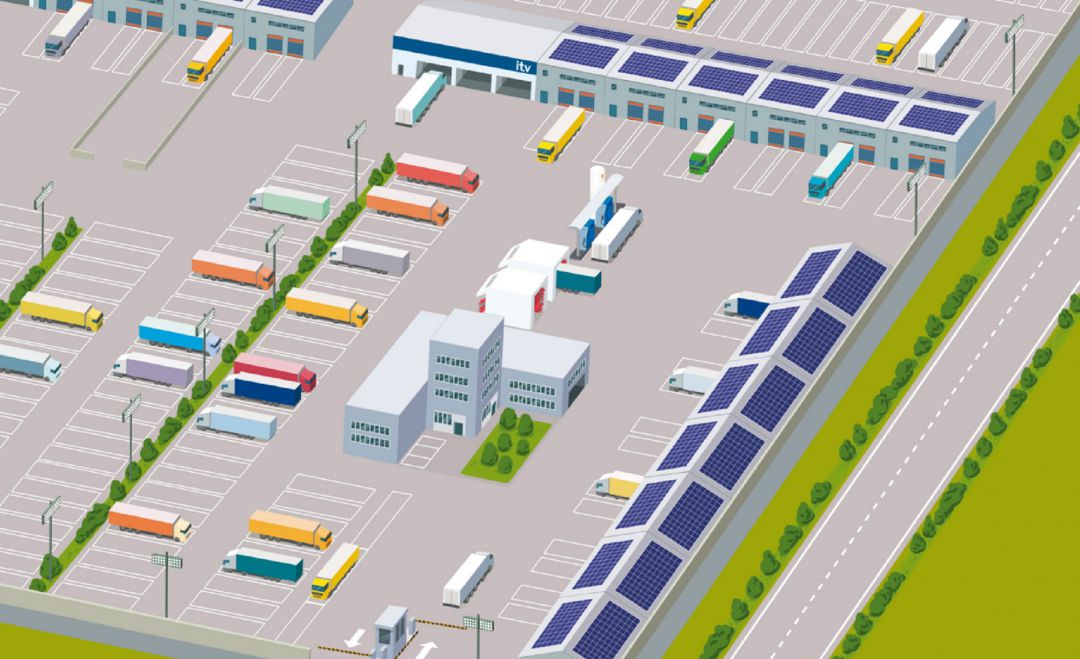 Esbozo explicativo de lo que sería el nuevo Centro Integral de Transporte (CIT) de Mallorca Esbozo explicativo de lo que sería el nuevo Centro Integral de Transporte (CIT) de Mallorca