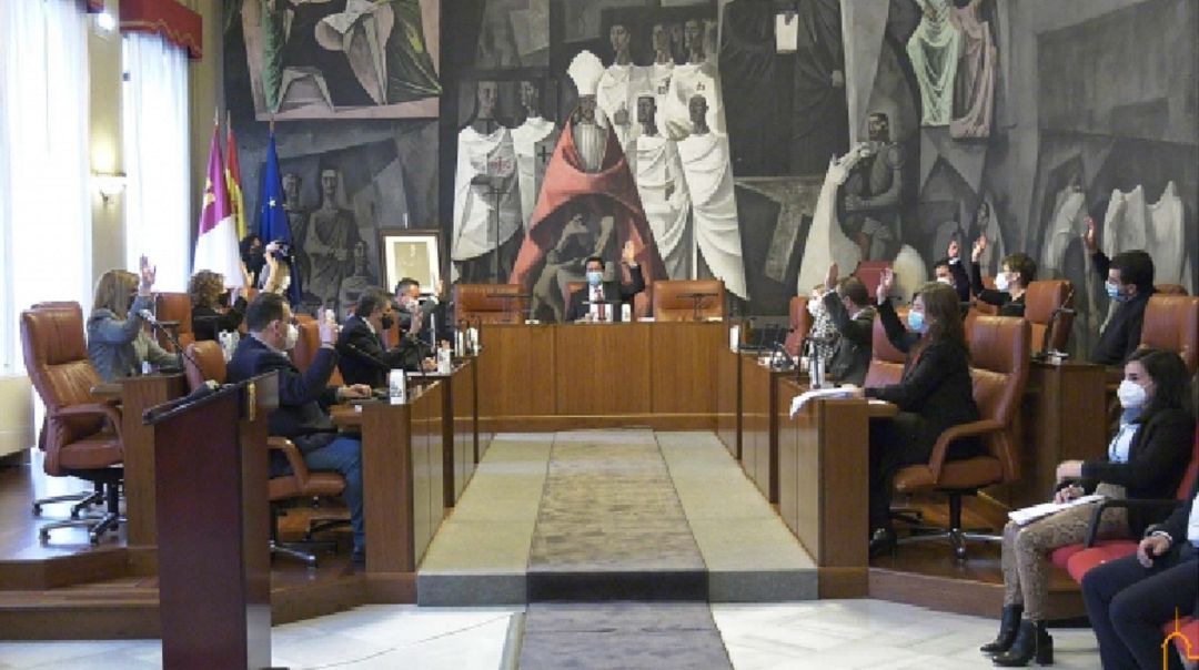 Momento de la votación del presupuesto para 2021 Momento de la votación del presupuesto para 2021