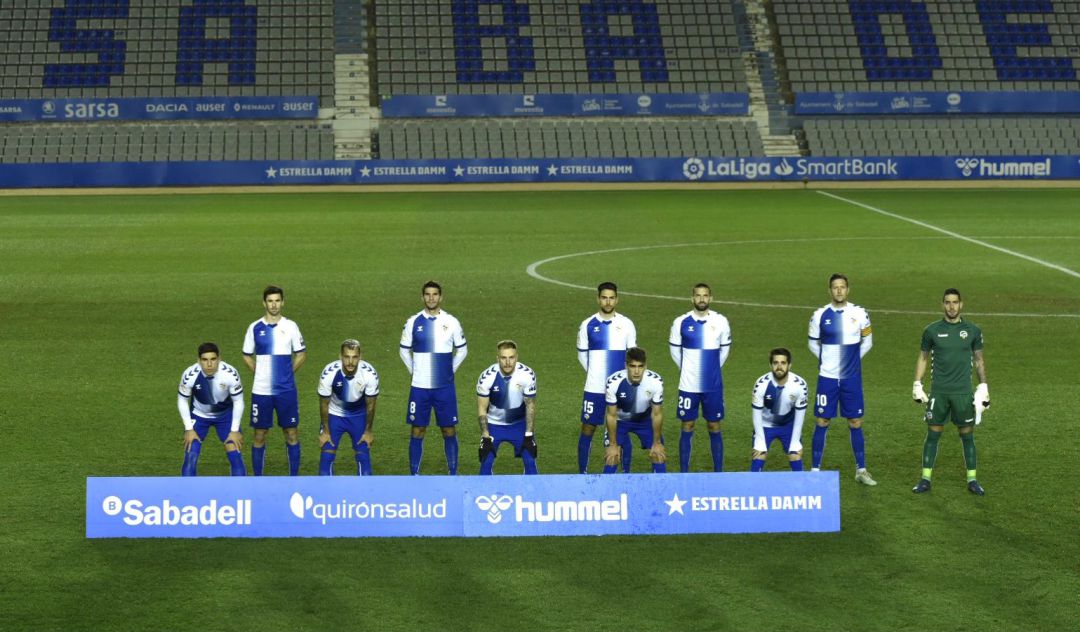 Once inicial del Sabadell en un partido de esta temporada Once inicial del Sabadell en un partido de esta temporada