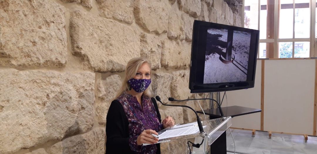 Cristina Pedrajas, durante una rueda de prensa en el Ayuntamiento de Córdoba Cristina Pedrajas, durante una rueda de prensa en el Ayuntamiento de Córdoba