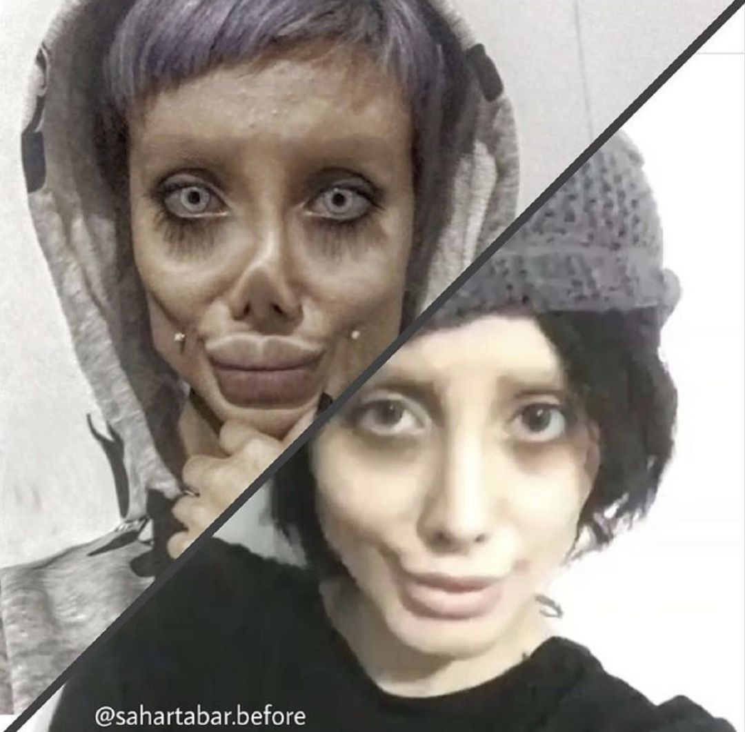 Una fotografía colgada en el Instagram de la joven que se hacía pasar por la 'Angelina Jolie zombie'. Una fotografía colgada en el Instagram de la joven que se hacía pasar por la 'Angelina Jolie zombie'.