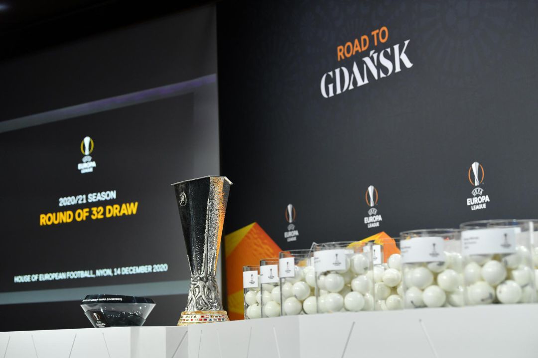 Imagen previa al sorteo de la Europa League. Imagen previa al sorteo de la Europa League.