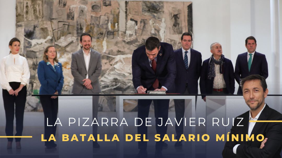 Imagen de archivo de la firma de la subida del salario mínimo. Imagen de archivo de la firma de la subida del salario mínimo.