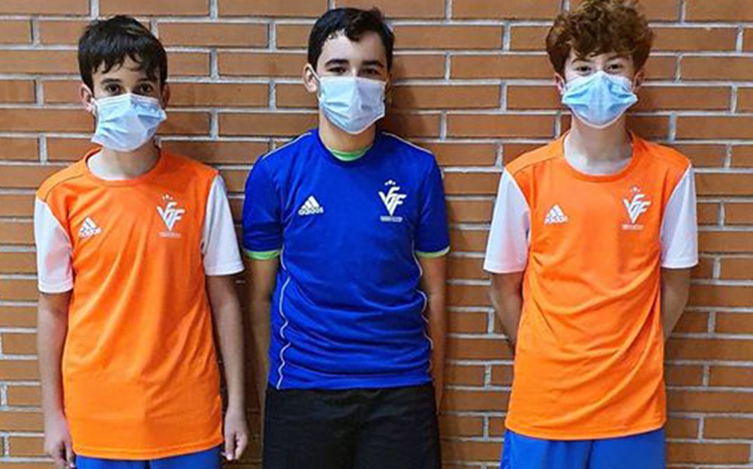 Los tres jugadores seleccionados. Los tres jugadores seleccionados.