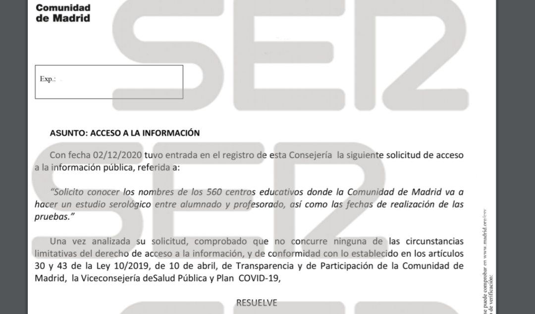 Documento que recoge los nombres de los centros. Documento que recoge los nombres de los centros.