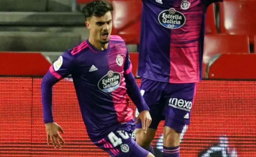Jota, autor del segundo gol, fue uno de los grandes destacados en Estella Jota, autor del segundo gol, fue uno de los grandes destacados en Estella