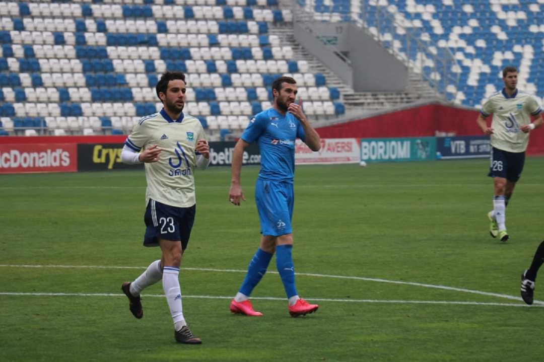 Diego Diz durante un partido con la camiseta del Samtredia ante el Dinamo Tblisi. Diego Diz durante un partido con la camiseta del Samtredia ante el Dinamo Tblisi.