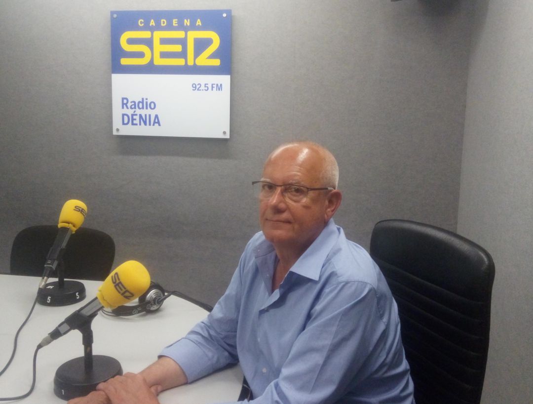 Imagen de archivo de la visita de Vicent Grimalt a nuestros estudios, tras las elecciones municipales de 2019. Imagen de archivo de la visita de Vicent Grimalt a nuestros estudios, tras las elecciones municipales de 2019.