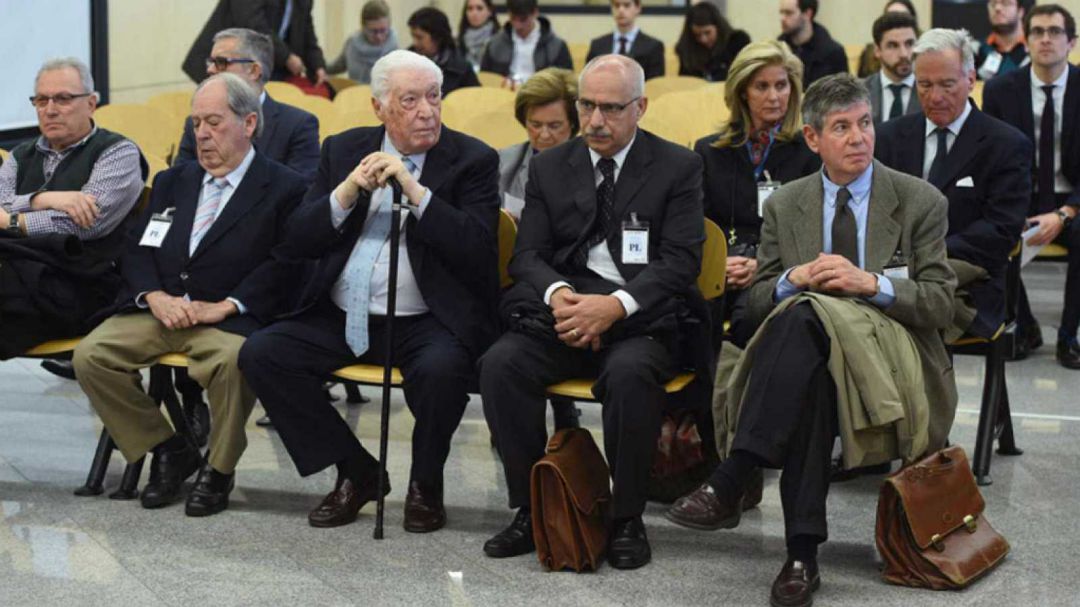 Los acusados del caso Pretoria durante el juicio en la Audiencia Nacional Los acusados del caso Pretoria durante el juicio en la Audiencia Nacional