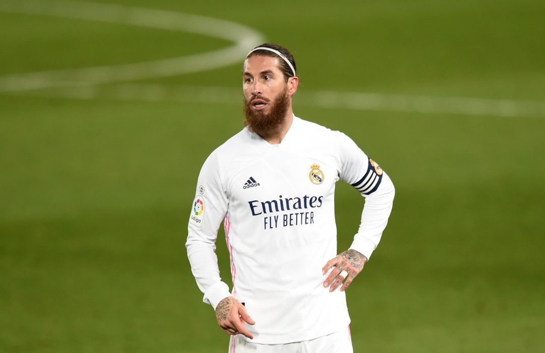 Ramos, durante el partido contra la Real Sociedad. Ramos, durante el partido contra la Real Sociedad.