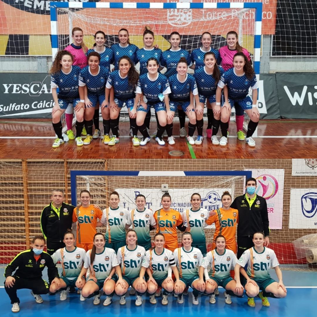 Plantillas de LBTL Futsal Alcantarilla (arriba) y STV Roldán (abajo) Plantillas de LBTL Futsal Alcantarilla (arriba) y STV Roldán (abajo)