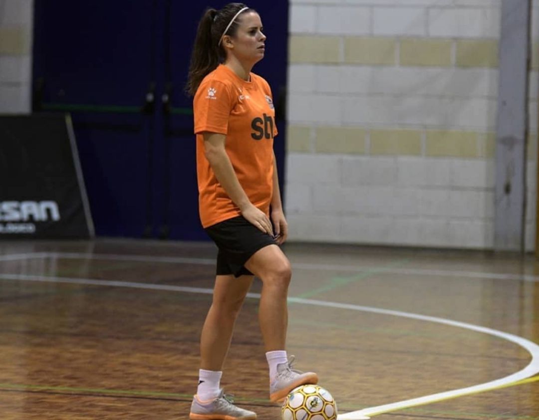 Marta Pelegrín en una imagen reciente de un entrenamiento de STV Roldán Marta Pelegrín en una imagen reciente de un entrenamiento de STV Roldán