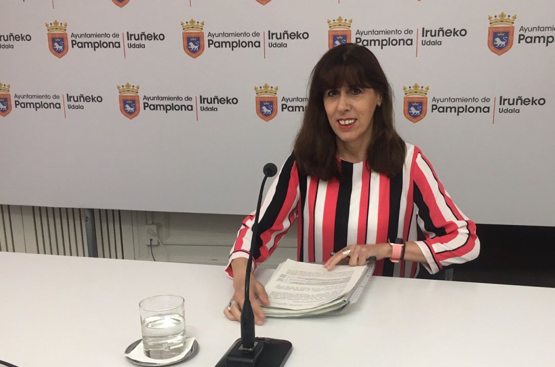 Maite Esporrín, portavoz del grupo municipal del PSN Maite Esporrín, portavoz del grupo municipal del PSN