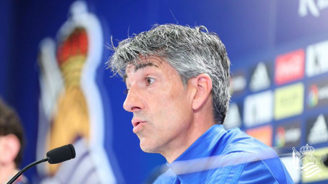 El técnico de la Real comparece en la sala de prensa de zubieta El técnico de la Real comparece en la sala de prensa de zubieta