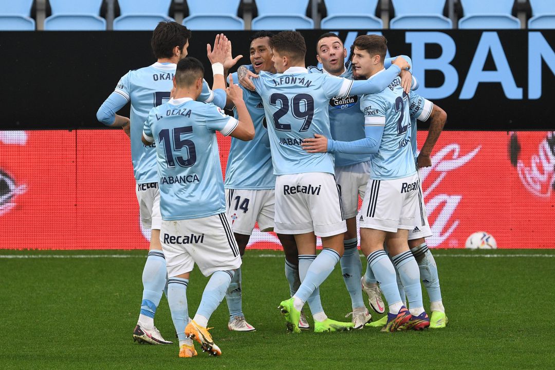 Brais Méndez celebra sus segundo gol Brais Méndez celebra sus segundo gol
