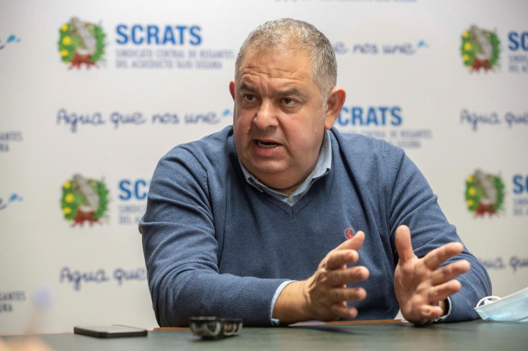 El presidente del Sindicato Central de Regantes del Acueducto Tajo-Segura (SCRATS), Lucas Jiménez El presidente del Sindicato Central de Regantes del Acueducto Tajo-Segura (SCRATS), Lucas Jiménez