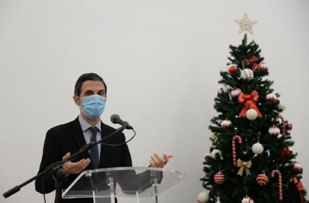 El alcalde, Javier Rodríguez Palacios, durante la presentación. El alcalde, Javier Rodríguez Palacios, durante la presentación.