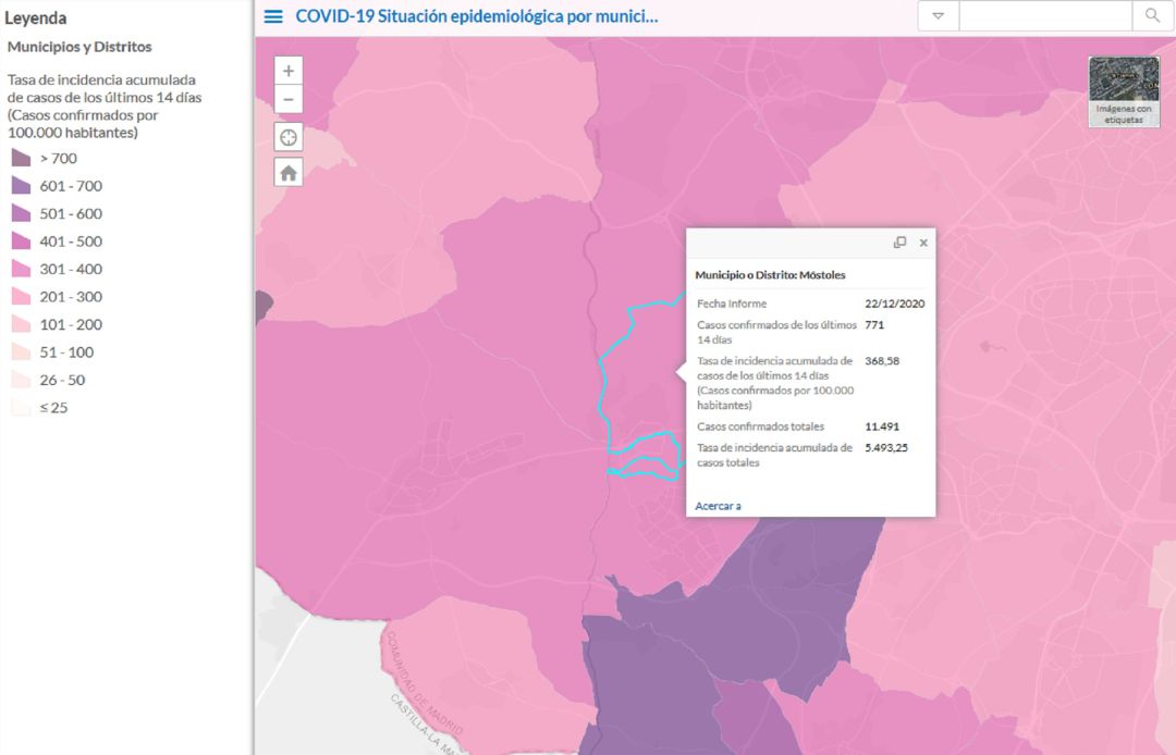 Situación epidemiológica actual de Móstoles Situación epidemiológica actual de Móstoles