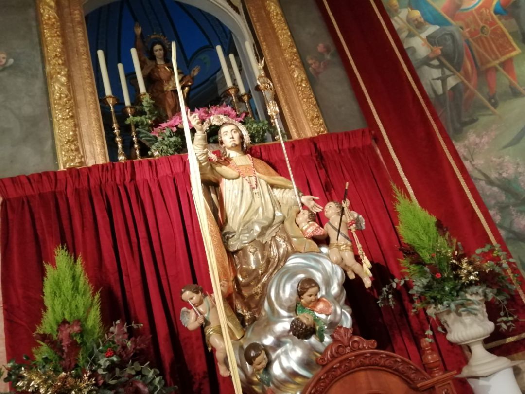 San Blas en la Iglesia de Nuestra Señora de la Asunción de Sax San Blas en la Iglesia de Nuestra Señora de la Asunción de Sax