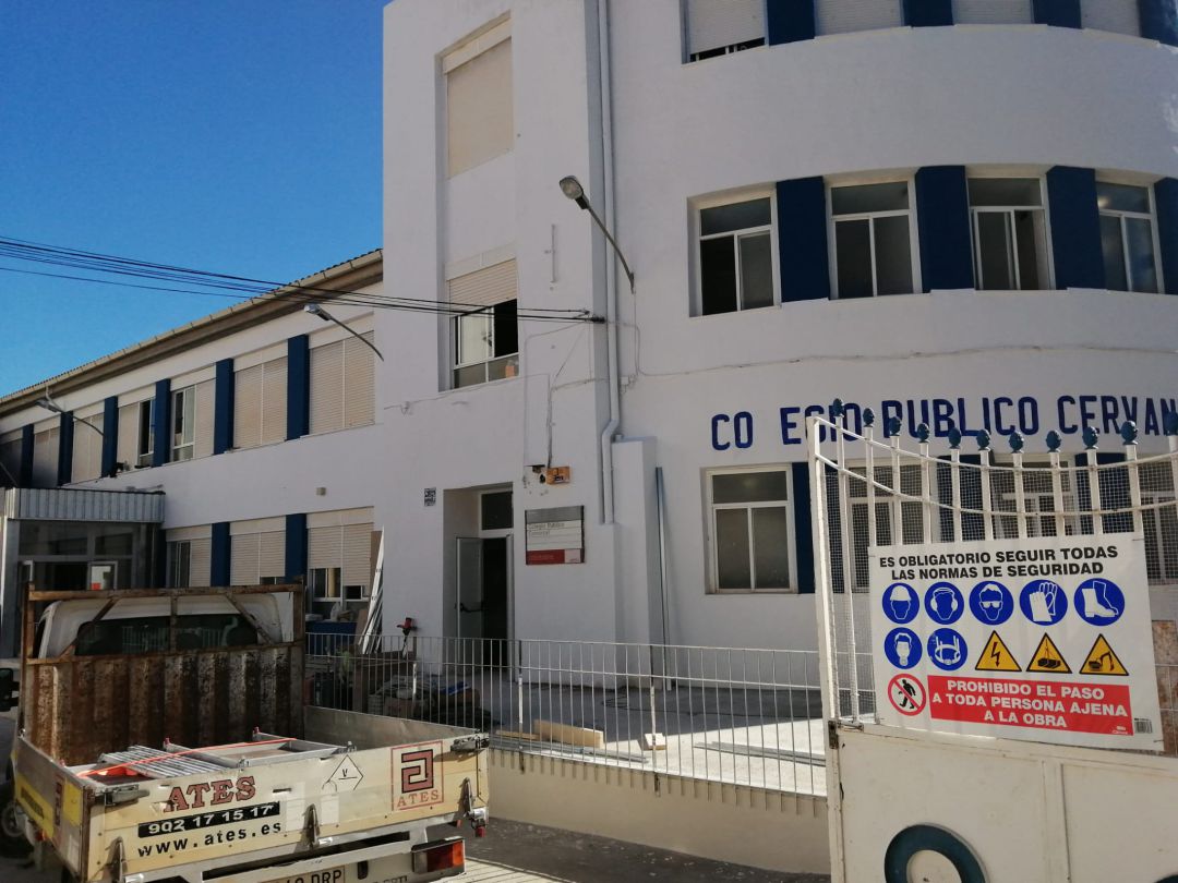 Obras de reforma del Colegio Público Cervantes de Sax Obras de reforma del Colegio Público Cervantes de Sax