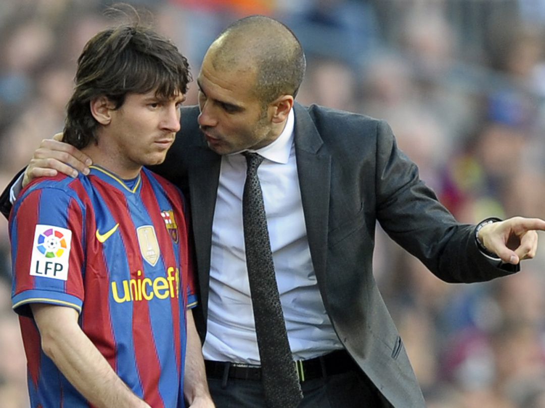 Messi y Guardiola, en 2010 Messi y Guardiola, en 2010