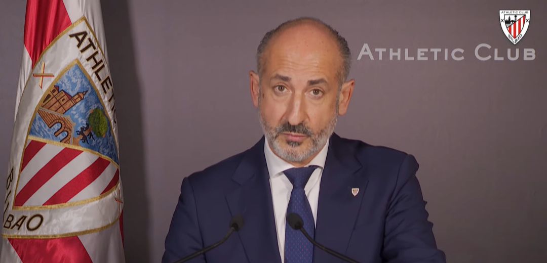 Aitor Elizegi, durante la Asamblea del Athletic Aitor Elizegi, durante la Asamblea del Athletic