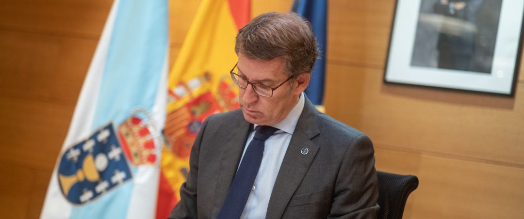 El presidente de la Xunta, Alberto Núñez Feijóo, durante la XXIII Conferencia de Presidentes. El presidente de la Xunta, Alberto Núñez Feijóo, durante la XXIII Conferencia de Presidentes.