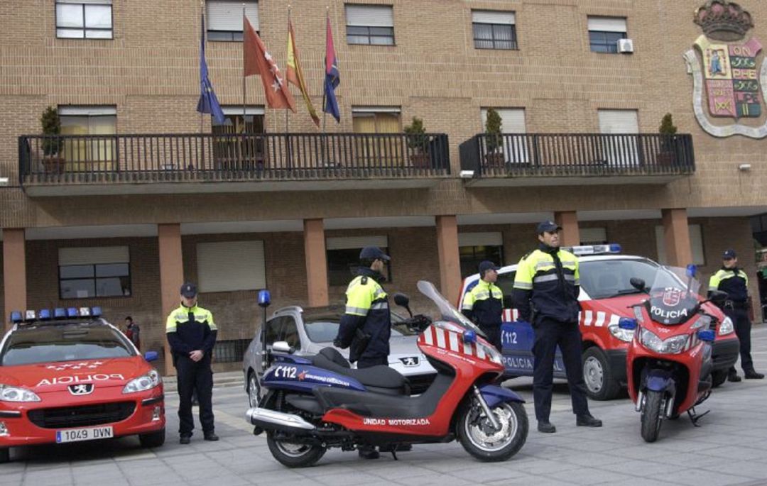 Efectívos de la Bescam en un acto en Móstoles Efectívos de la Bescam en un acto en Móstoles