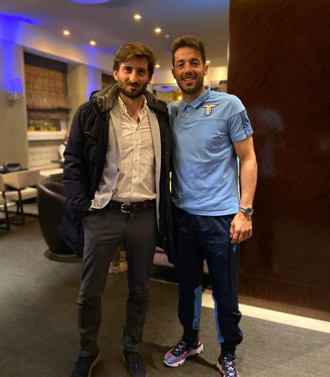 Gerardo Garcia y el futbolista de Osasuna Jony cuando militaba en la Lazio Gerardo Garcia y el futbolista de Osasuna Jony cuando militaba en la Lazio