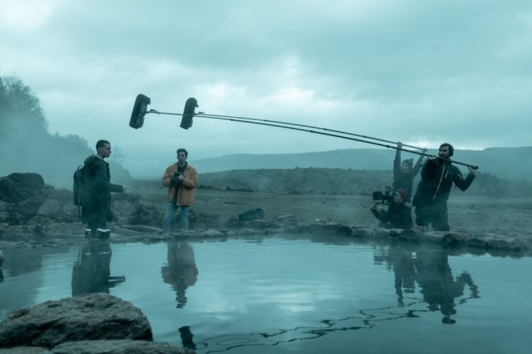 Dos de los protagonistas de 'El desorden que dejas' en las termas Dos de los protagonistas de 'El desorden que dejas' en las termas