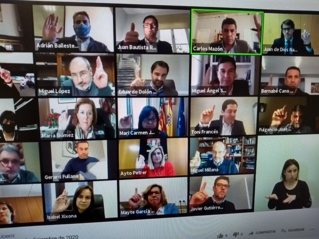 Votación de los presupuestos de 2021 en el pleno extraordinario online. Votación de los presupuestos de 2021 en el pleno extraordinario online.