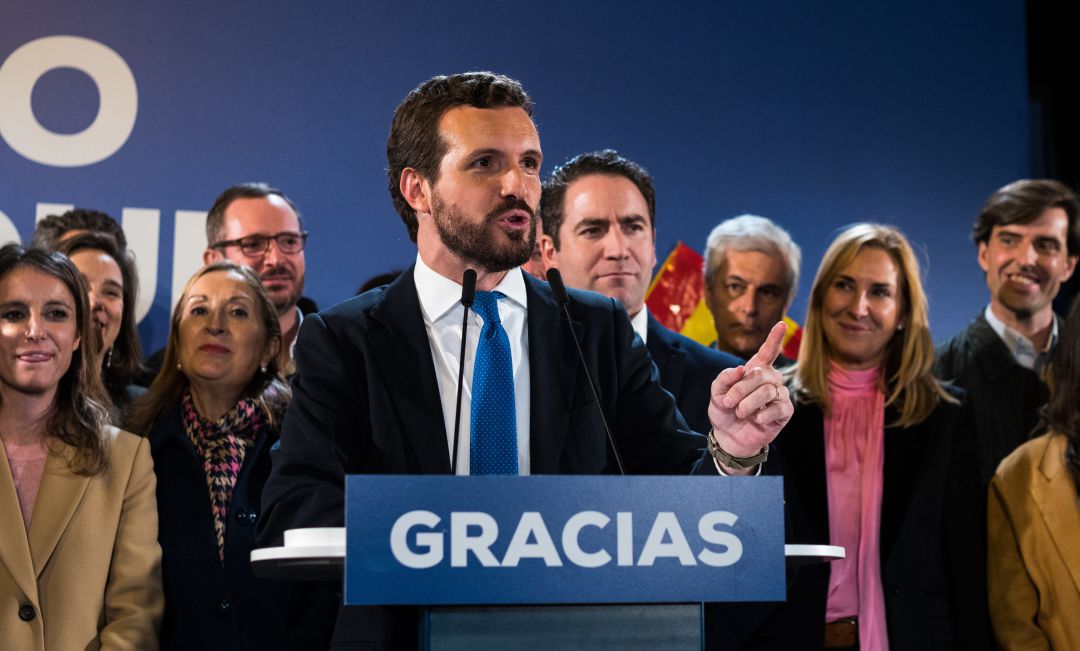 Pablo Casado y demás miembros del Partido Popular. Pablo Casado y demás miembros del Partido Popular.