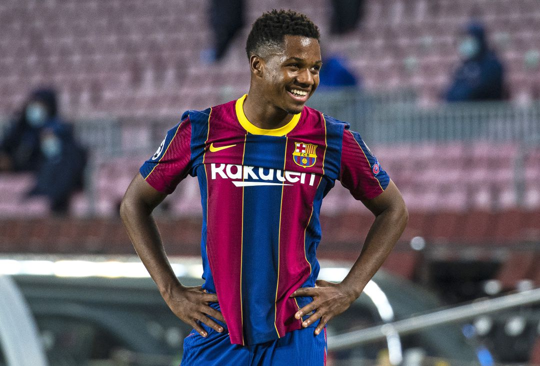 Ansu Fati durante un partido Ansu Fati durante un partido