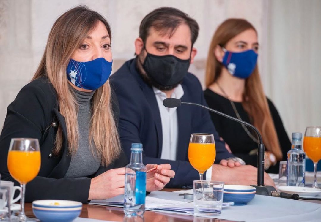 La portavoz del PP, Carolina Blasco, en el balance del 2020 La portavoz del PP, Carolina Blasco, en el balance del 2020