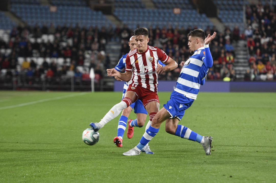 Almería-Deportivo, el último partido con público. Almería-Deportivo, el último partido con público.