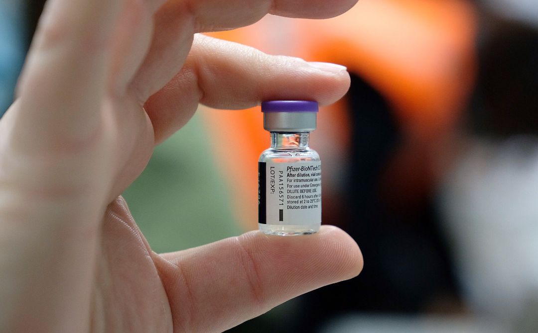 Una dosis de la vacuna contra el coronavirus de Pfizer. Una dosis de la vacuna contra el coronavirus de Pfizer.