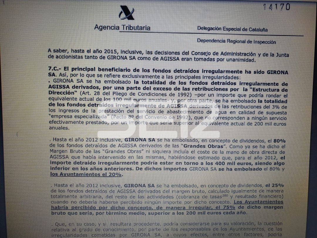 Els gironins han pagat un milió d'euros anuals més per l'aigua durant 20 anys Els gironins han pagat un milió d'euros anuals més per l'aigua durant 20 anys