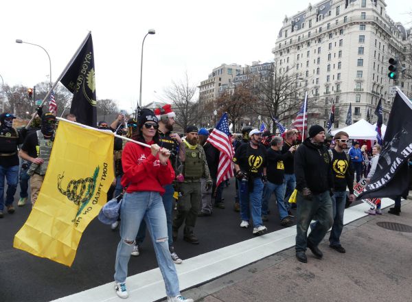 Partidarios del presidente de Estados Unidos, Donald Trump, durante las últimas manifestaciones celebradas en Washington contra los resultados de las presidenciales. 06/01/2021
