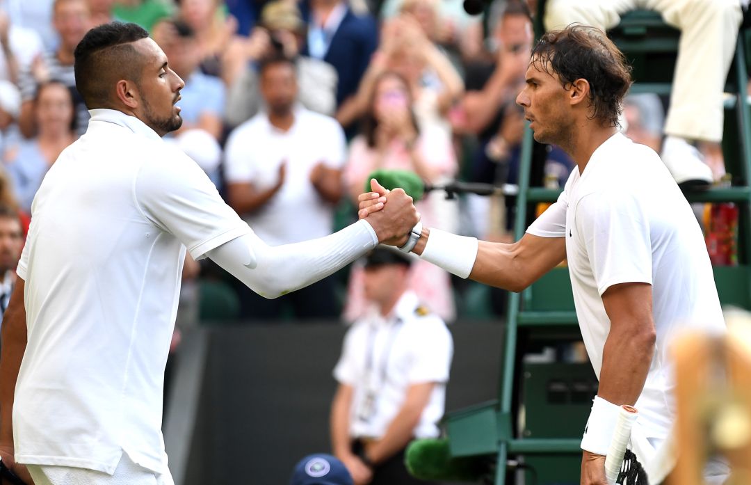 Nadal y Kyrgios, en Wimbledon 2019 Nadal y Kyrgios, en Wimbledon 2019