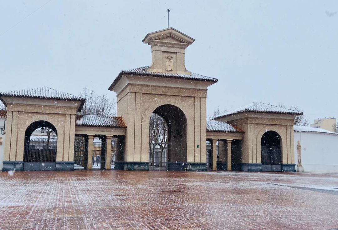 Imagen del Recinto Ferial de Albacete nevado Imagen del Recinto Ferial de Albacete nevado