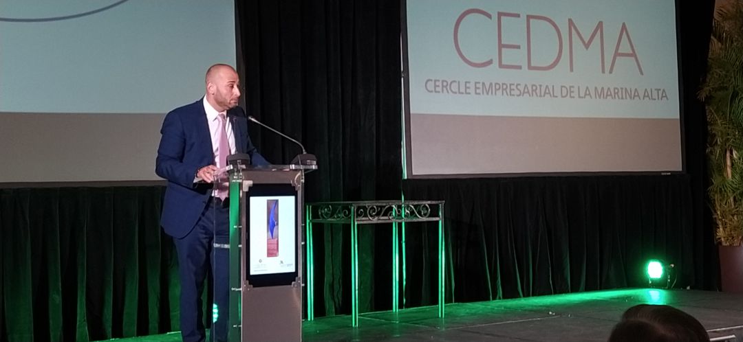 Benito Mestre duranta la última gala de Cedma. Benito Mestre duranta la última gala de Cedma.