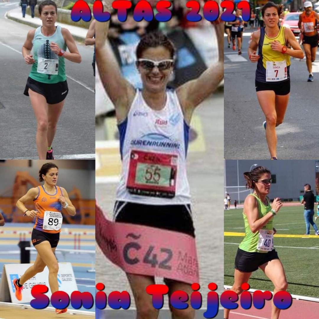 Sonia Teijeiro, atleta formada en el Club Atletismo Pabellón, de la mano de Alejandro Lorenzo, se incorpora al Club Ourense Atletismo Sonia Teijeiro, atleta formada en el Club Atletismo Pabellón, de la mano de Alejandro Lorenzo, se incorpora al Club Ourense Atletismo