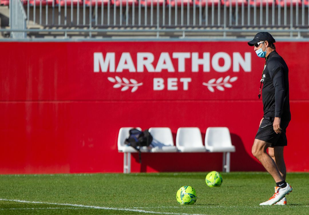 Lopetegui, durante un entrenamiento Lopetegui, durante un entrenamiento
